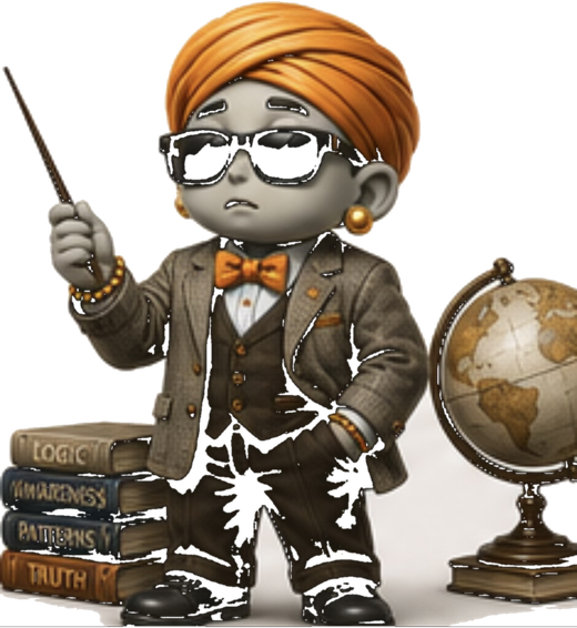 Lil Ego, dressed as Professor